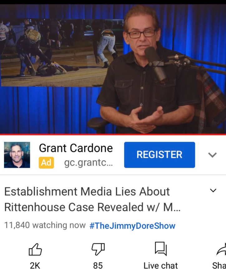 PHOTO Jimmy Dore Is Defending Kyle Rittenhouse Because He Says The Media Is Lying