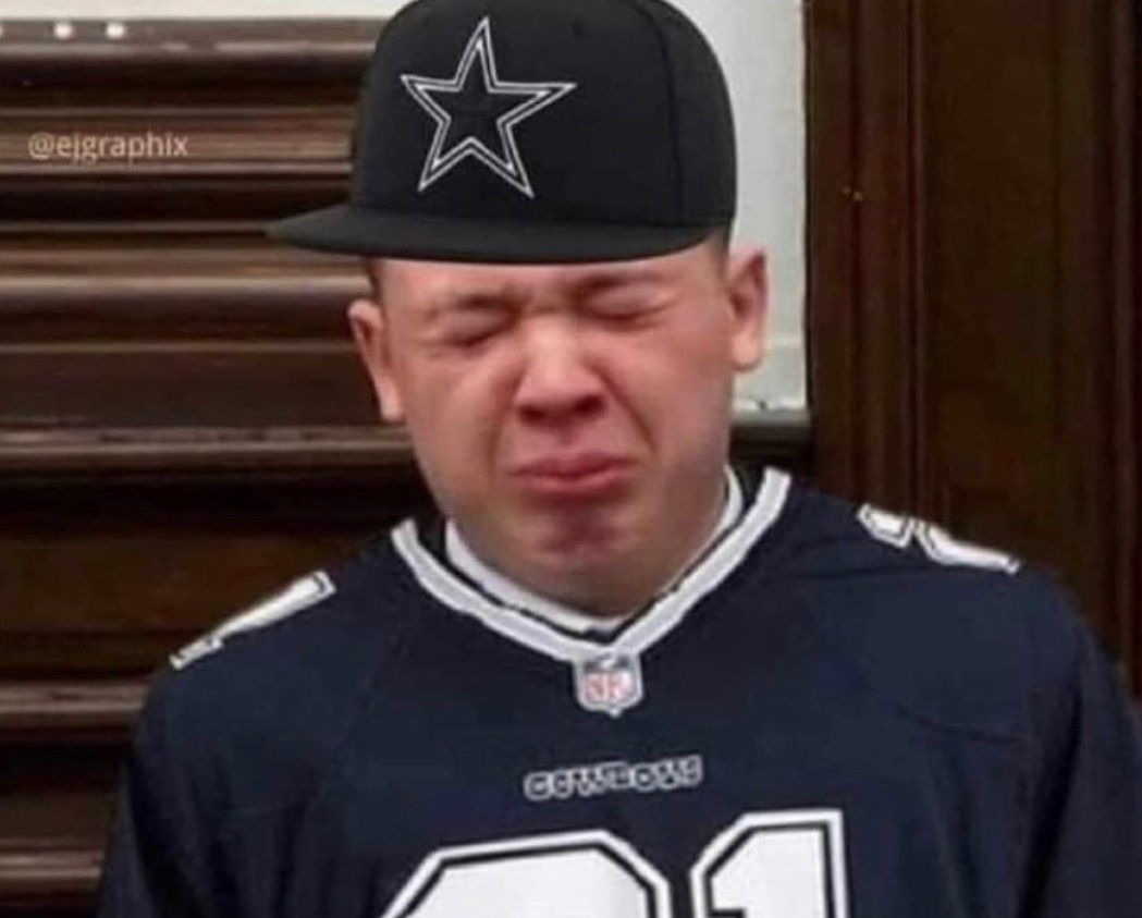 PHOTO Kyle Rittenhouse Crying In A Dallas Cowboys Jersey After The Loss Today