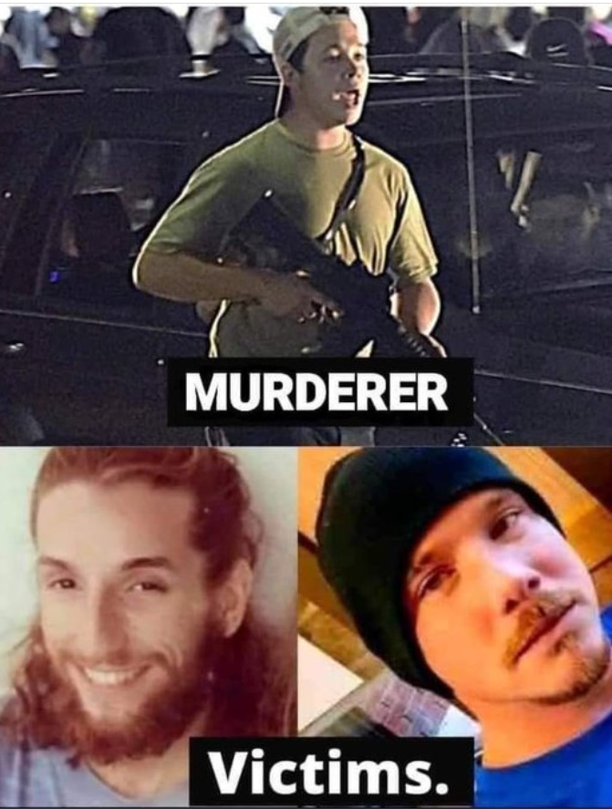 PHOTO Kyle Rittenhouse Is The Murderer Vs The Victims Meme