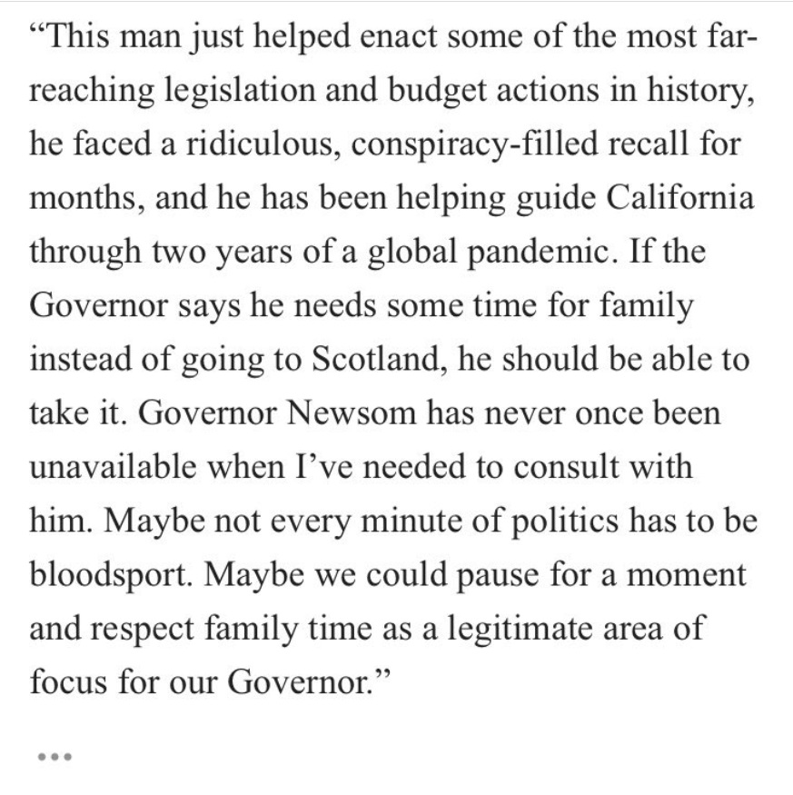 PHOTO Liberal News Anchor Media And Political Personnel Covering For Gavin Newsom Saying He Deserves To Have His Time Away