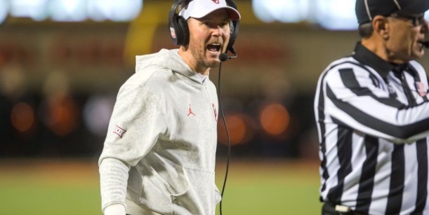 PHOTO Lincoln Riley Cursing Out Refs During Bedlam