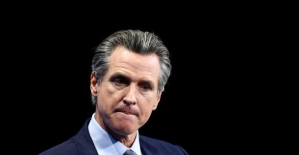 PHOTO Look How Dark Gavin Newsom's Eye Lids Are After Suffering Reaction To Booster Shot