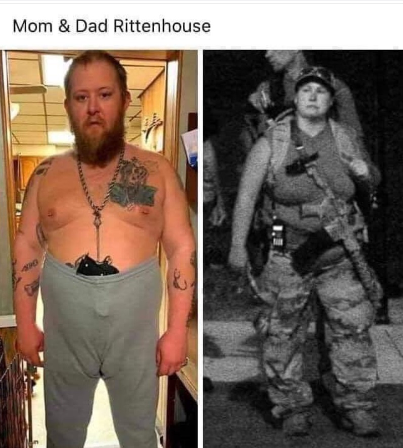 PHOTO Mom And Dad Rittenhouse He Had Such Good Genes Kyle Rittenhouse Meme