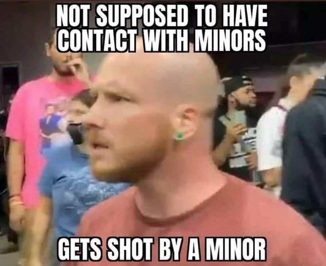 PHOTO Not Supposed To Have Contact With Minors Gets Shot By A Minor Joseph Rosenbaum Meme