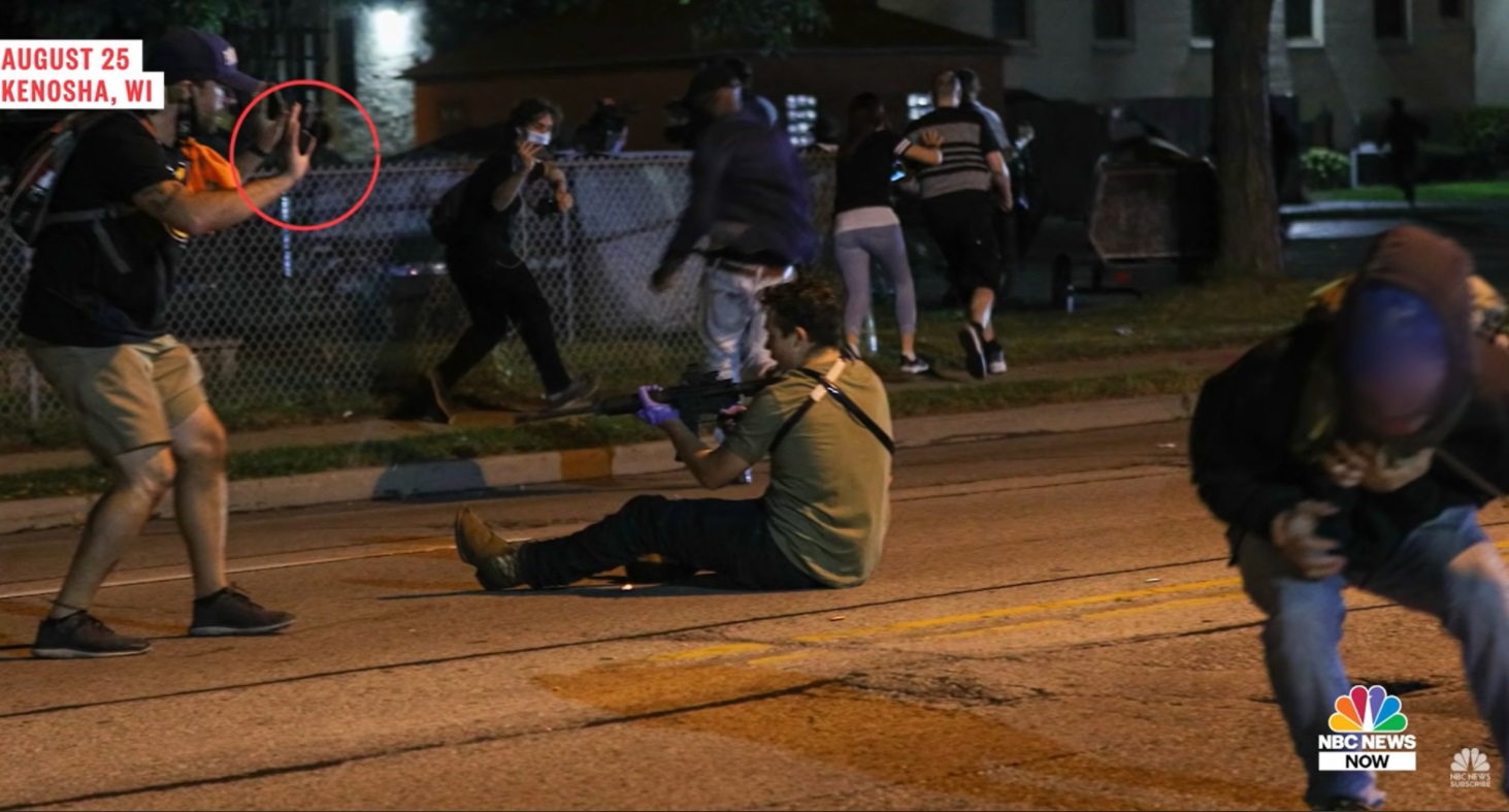 PHOTO Proof Kyle Rittenhouse Did Not Point His Rifle At Gaige Grosskreutz While His Hands Were Up
