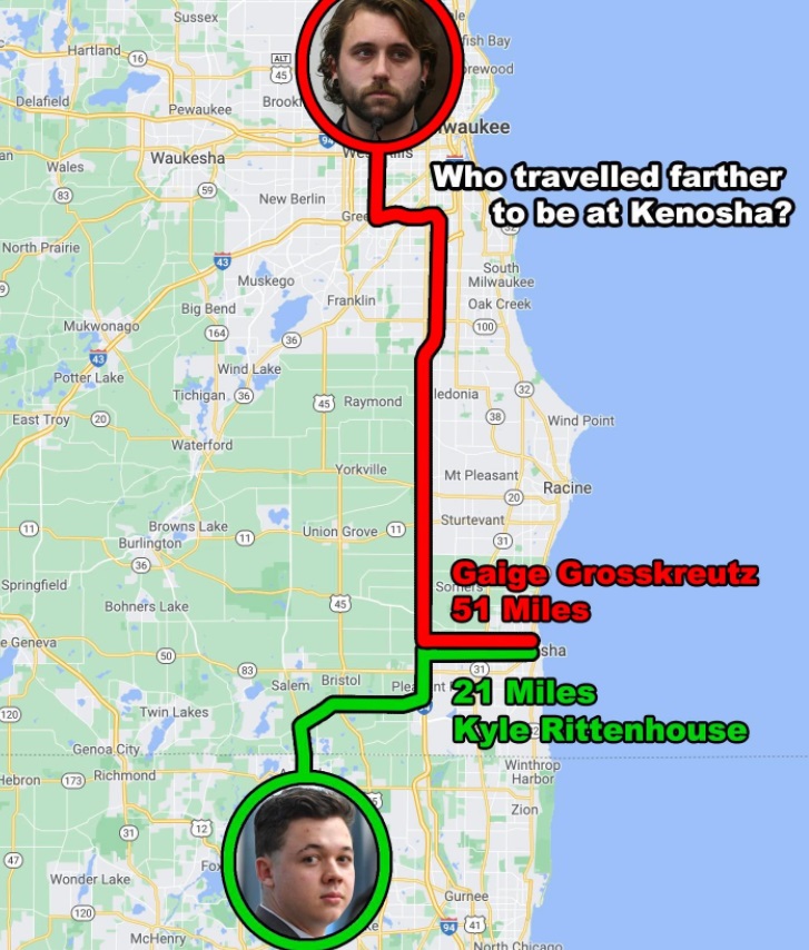 PHOTO Who Traveled Farther To Be In Kenosha Gaige Grosskreutz Or Kyle Rittenhouse