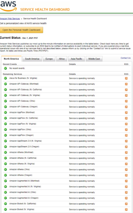 PHOTO AWS Wasn't Even Aware Of Its Own Outage At 8:30 AM PST