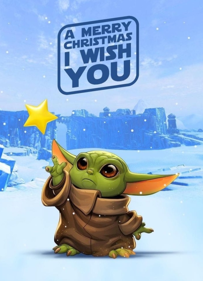 PHOTO Baby Yoda A Merry Christmas I Wish You Meme