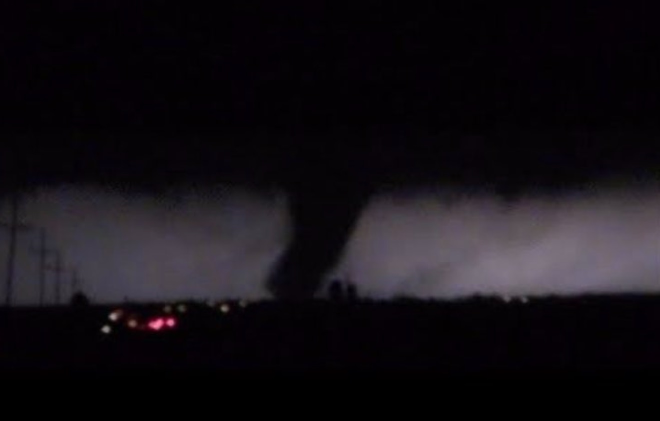 PHOTO Close Up Of Tornado Touching Down in Jonesboro Arkansas