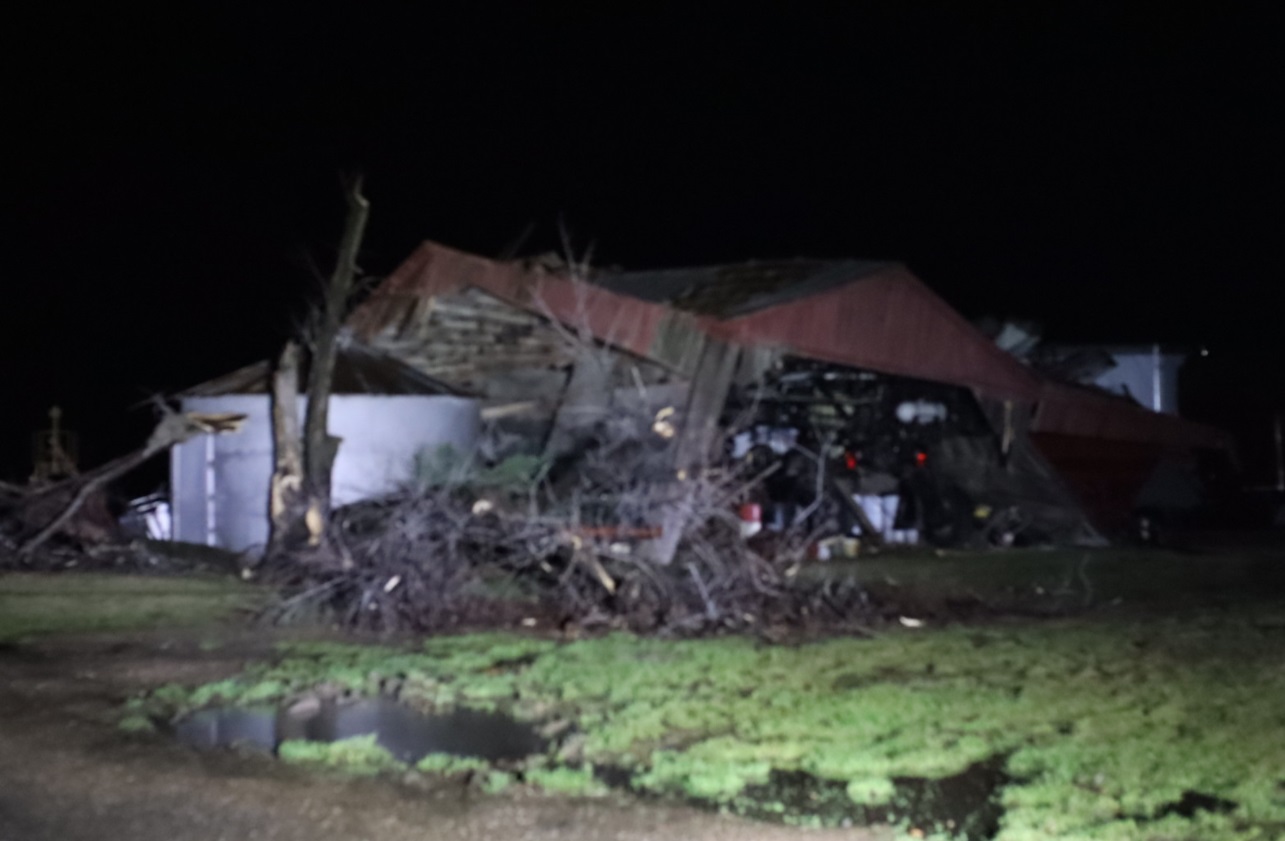 PHOTO Damage From Tornado In Hornersville Missouri Is Pretty Bad