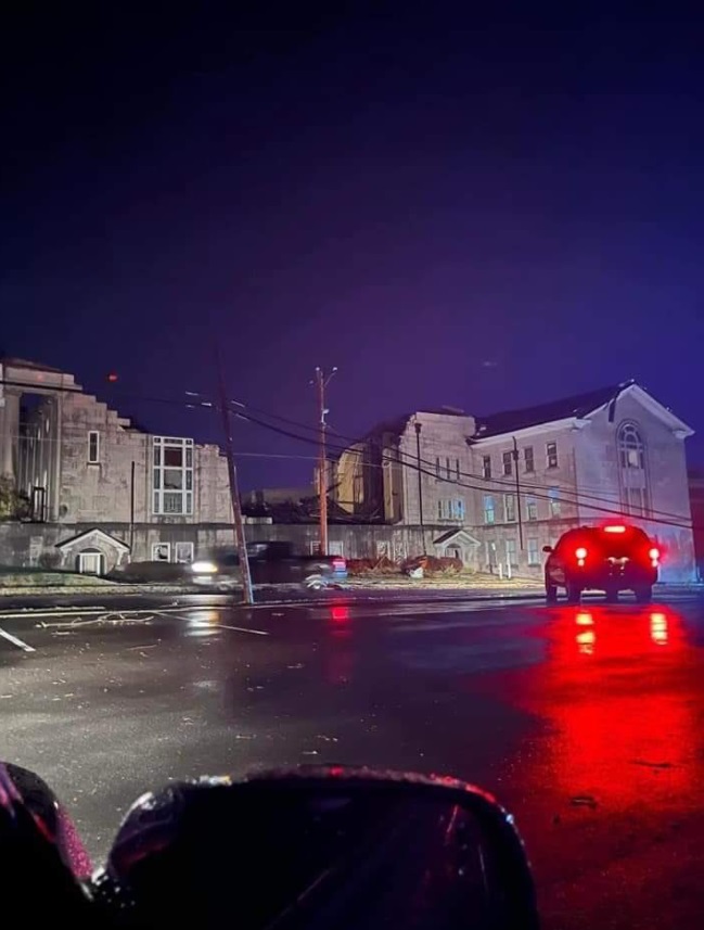 PHOTO First Methodist Church Sanctuary In Mayfield Kentucky Is Completely Destroyed