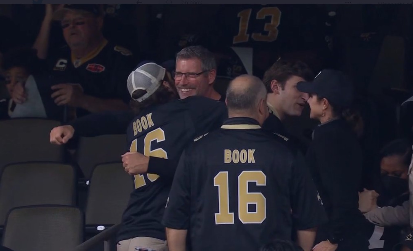 PHOTO Ian Books Mother Was Hugging His Father In The Stands While He Was Throwing Picks And Getting Sacked