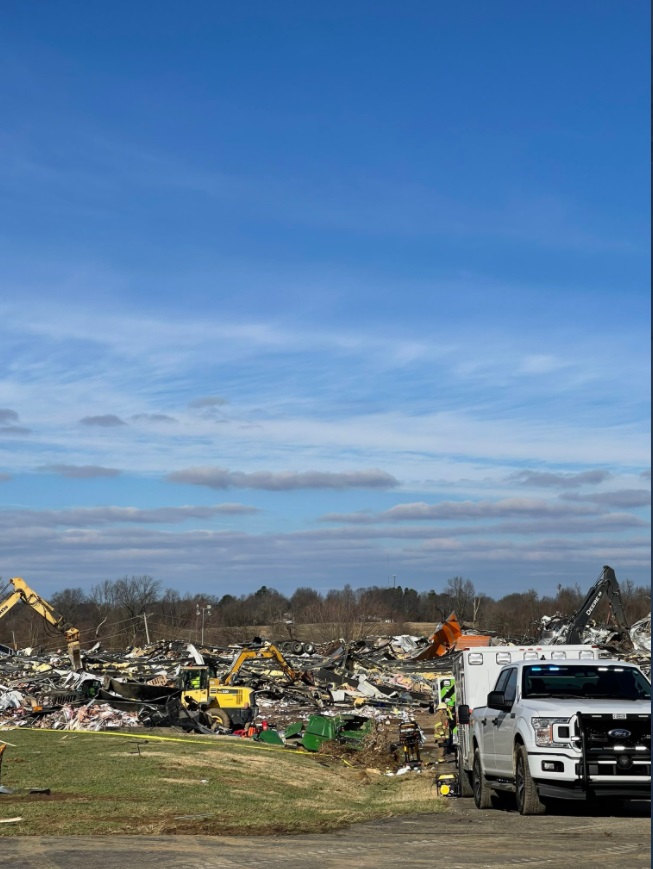 PHOTO It Looks like HARRP was used to flatten Mayfield Kentucky
