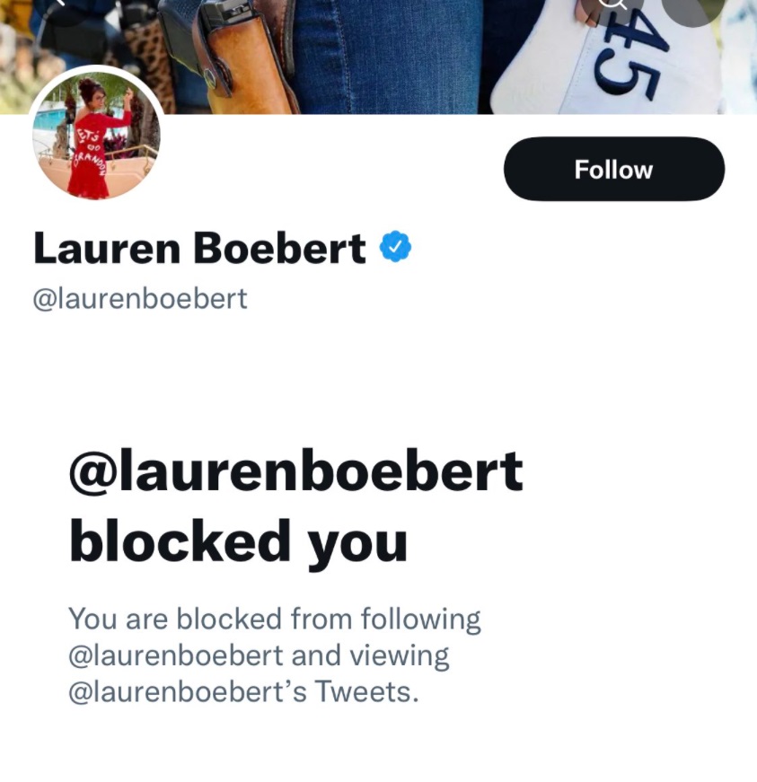 PHOTO Lauren Boebert Is A Savage For Blocking The Good Liars On Tuesday