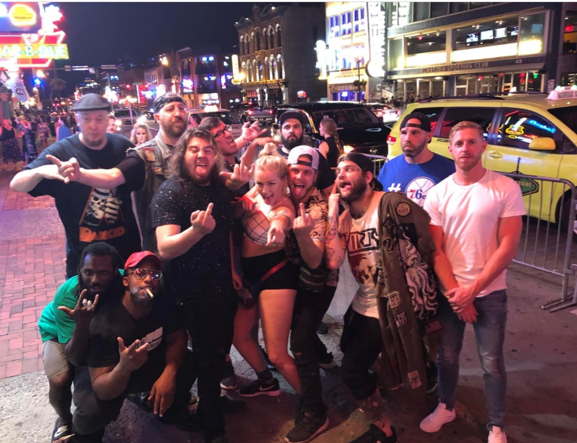 PHOTO Markus Crane With His Friends In Times Square Before He Died