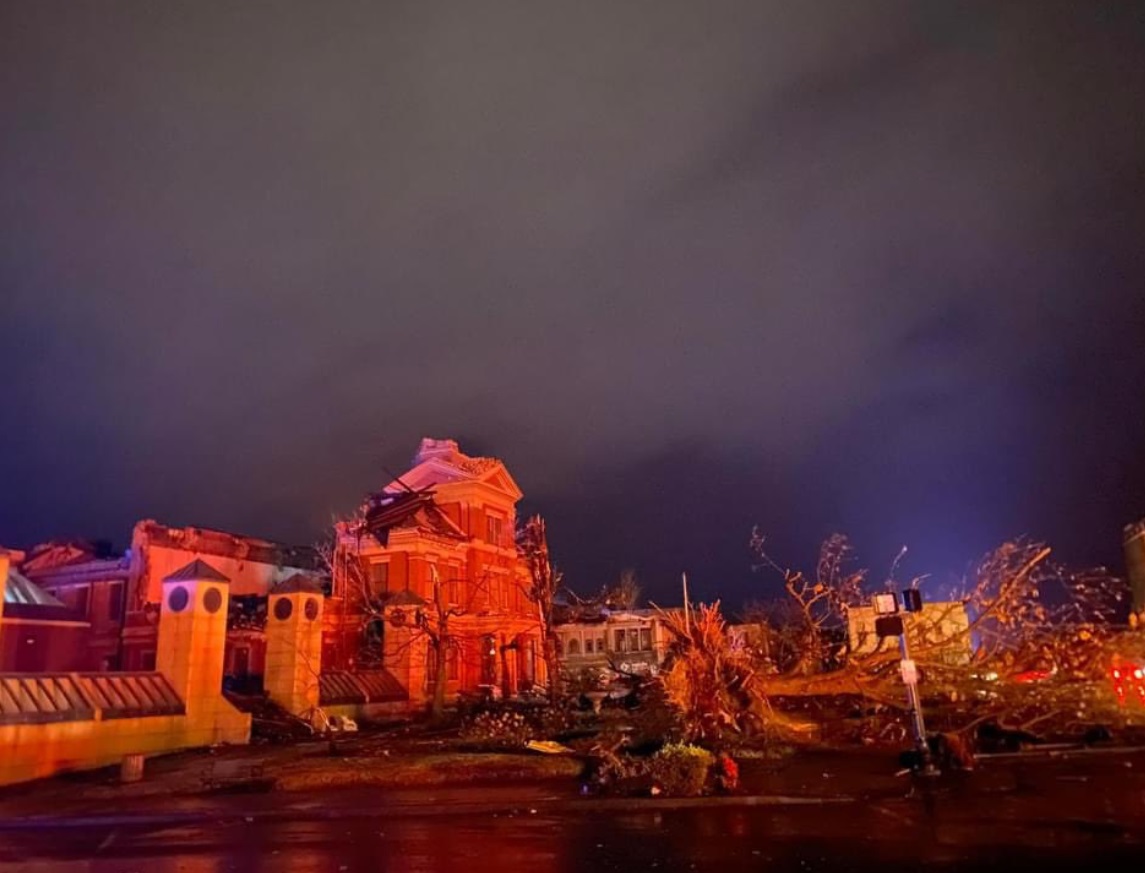 PHOTO Mayfield Kentucky Looks Like Scene Out Of Scary Movie After Tornado Leveled It