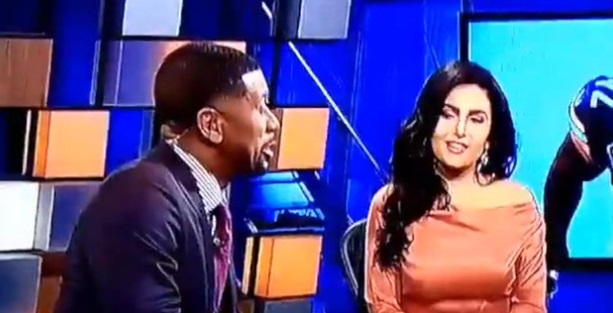 PHOTO Molly Qerim Looking At Jalen Rose Like You Wish You Were Better Than Me