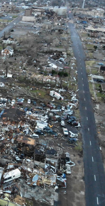 PHOTO Nothing Left Of Neighborhood After Tornado Destroys It In Mayfield Kentucky