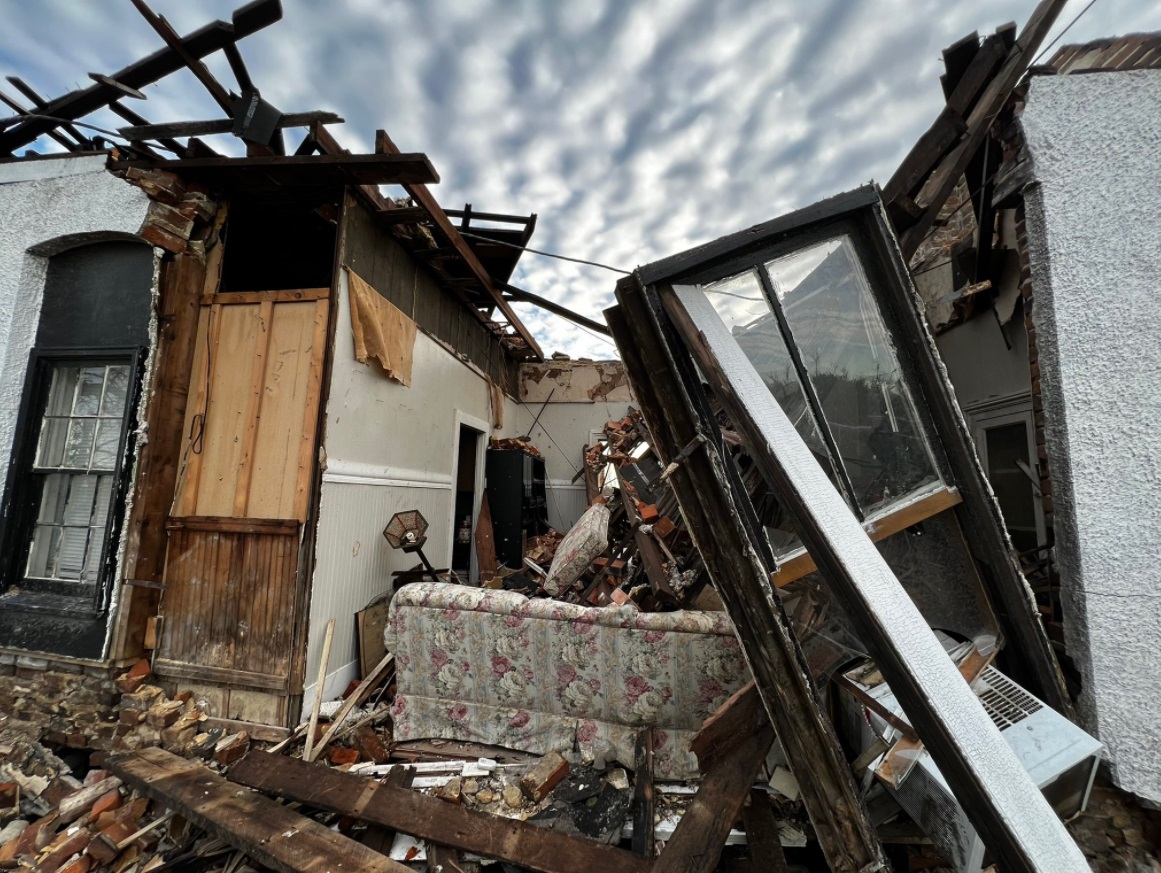 PHOTO Of Inner Most Room Of Home In Mayfield Kentucky That Saved An Entire Families Life