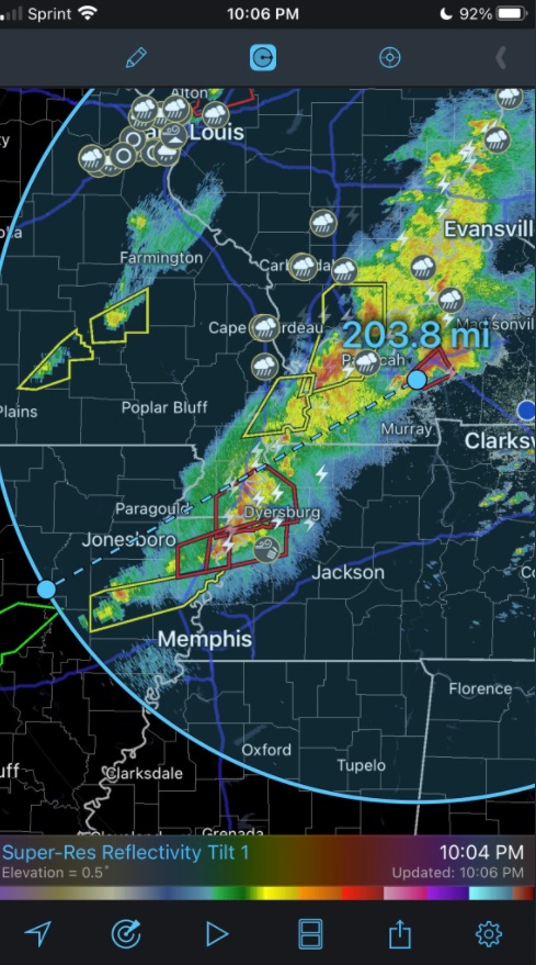 PHOTO Of Map Showing Tornado That Hit Mayfield Kentucky Going 200 Miles Without Weakening