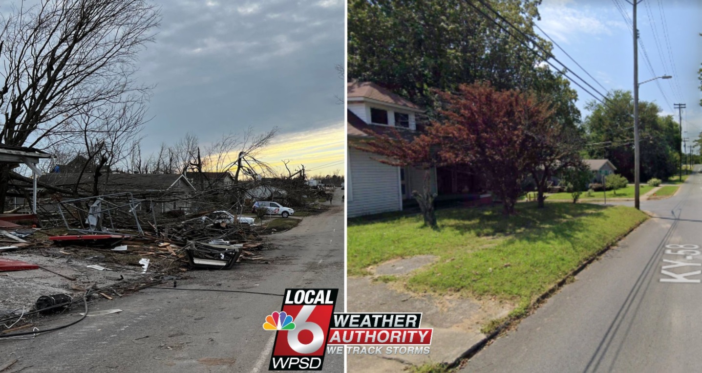 PHOTO Of The Significant Damage On Walnut Street ln Mayfield Kentucky