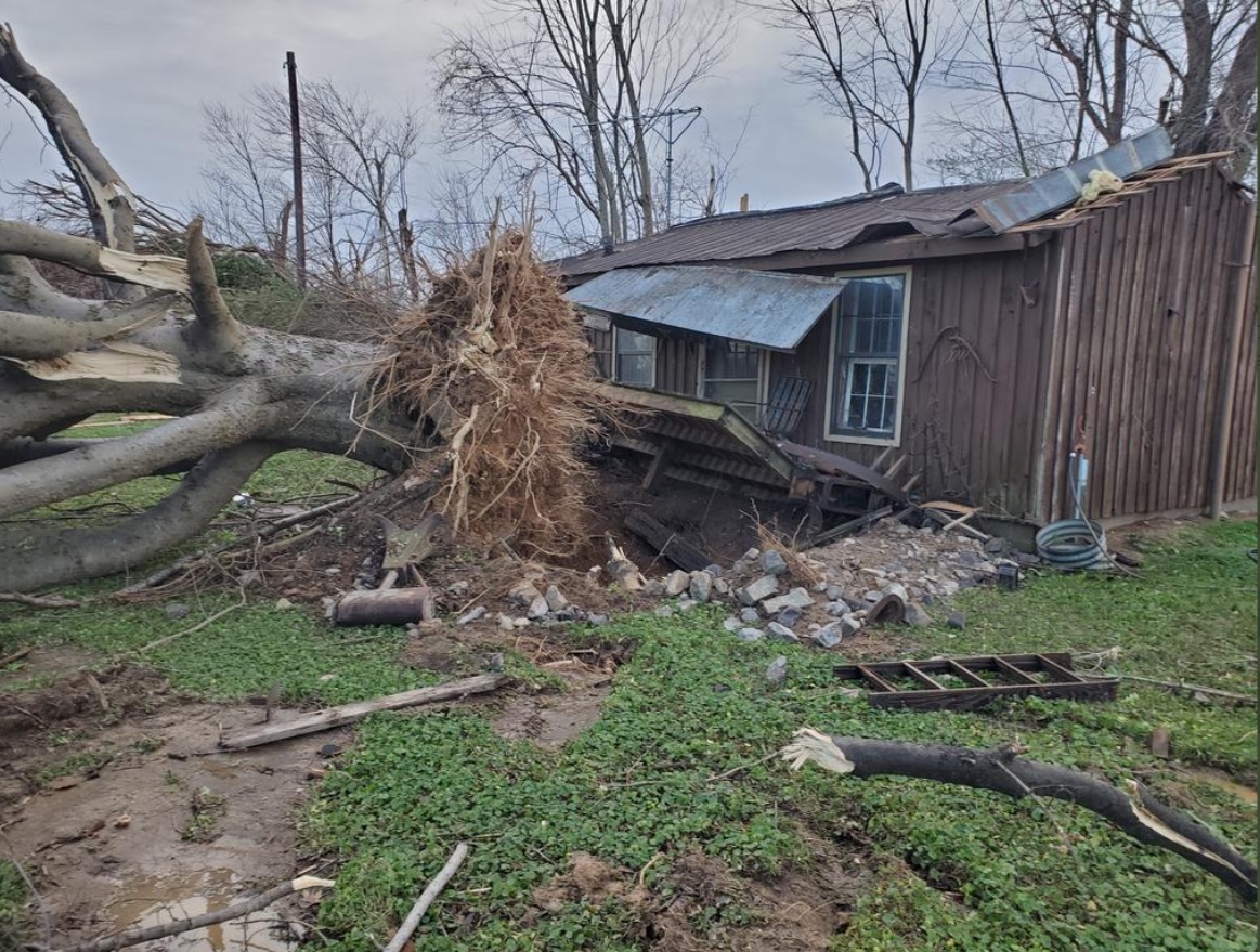 PHOTO Of Tornado Damage On Grace Road In Cayce Kentucky