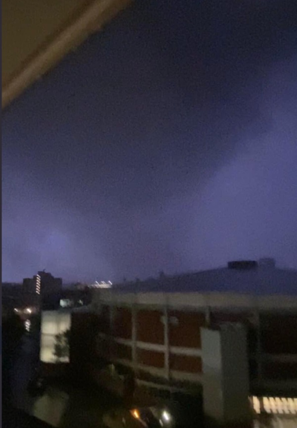 PHOTO Of Tornado Right Behind Diddle Arena In Bowling Green Kentucky