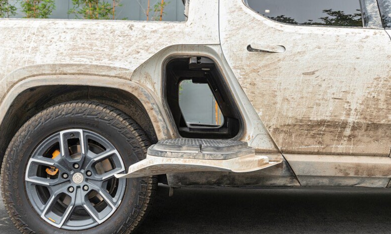 PHOTO Rivian Truck Covered In Mud From Going Off-Road Too Much