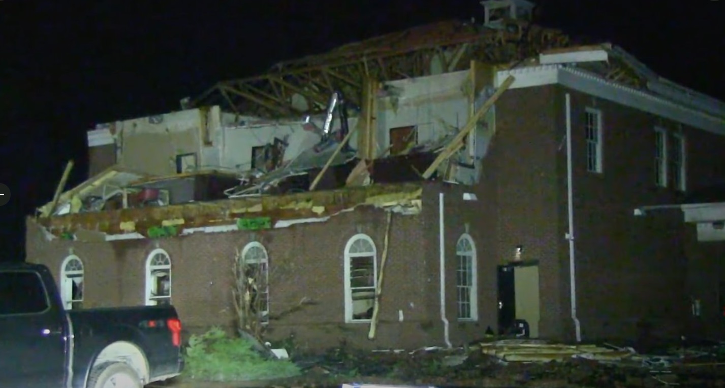 PHOTO Roof Ripped Entirely Off House In Mayfield Kentucky