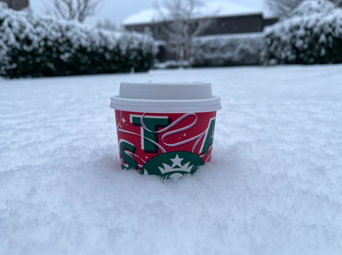 PHOTO Snow Up To Entire Size Of A Venti Coffee Cup In Mukilteo Area Of Seattle From So Much Snow