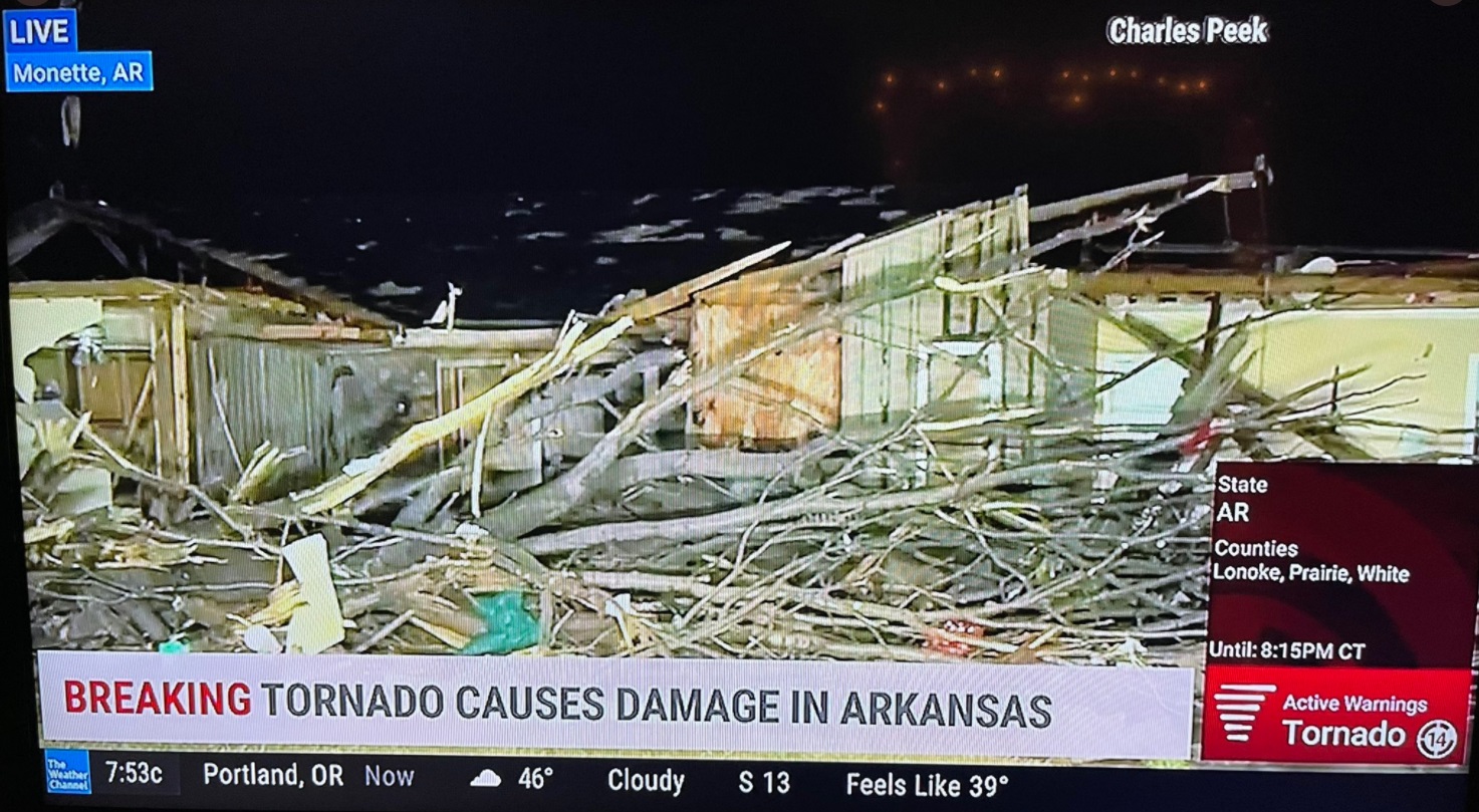 PHOTO There Will Be Very Few Houses Standing In Monette Arkansas When The Sun Comes Up After Tornado Hit Over Night