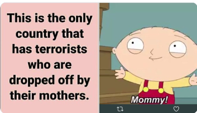 PHOTO This Is The Only Country That Has Terrorists Who Are Dropped off By Their Mothers Ethan Crumbley Meme