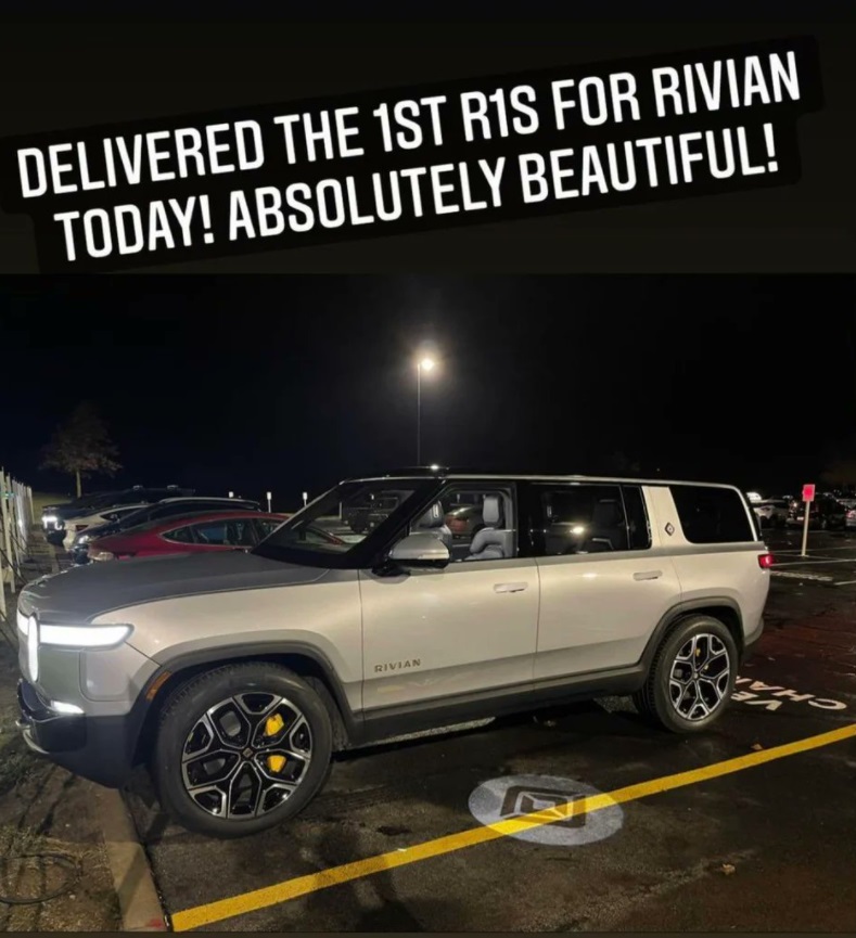 PHOTO Very Happy Customer Was Delivered First R1S This Week By Rivian