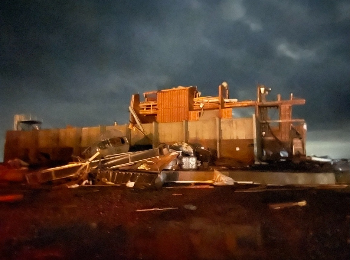 PHOTO West Side Of Monette Arkansas Has Major Structural Damage From Tornado