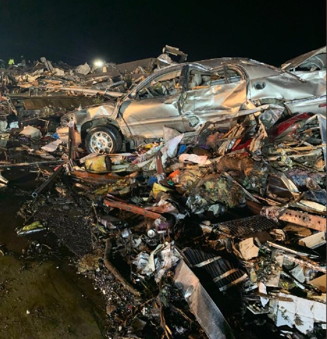 PHOTO Wreckage From Mayfield KY Tornado Will Make You Rethink How Powerful Tornadoes Are