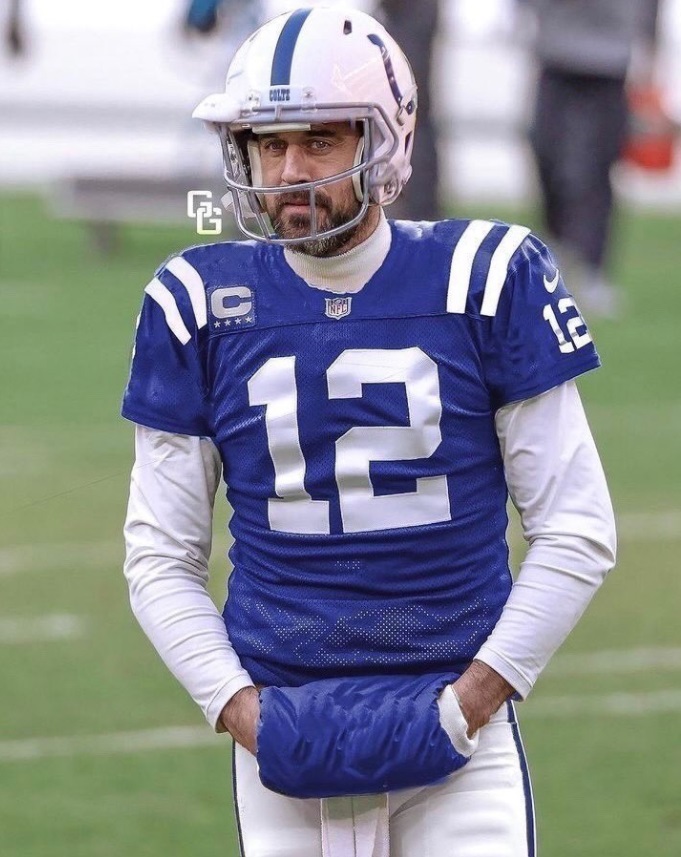 PHOTO Aaron Rodgers In An Indianapolis Colts Uniform