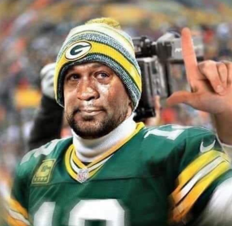 PHOTO Aaron Rodgers Saying Peace Out To Green Bay Michael Jordan Crying Face Meme