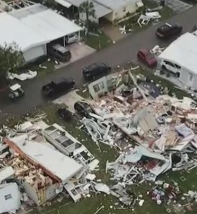 PHOTO Aerial View Of Tornado Damage To Houses In Fort Myers