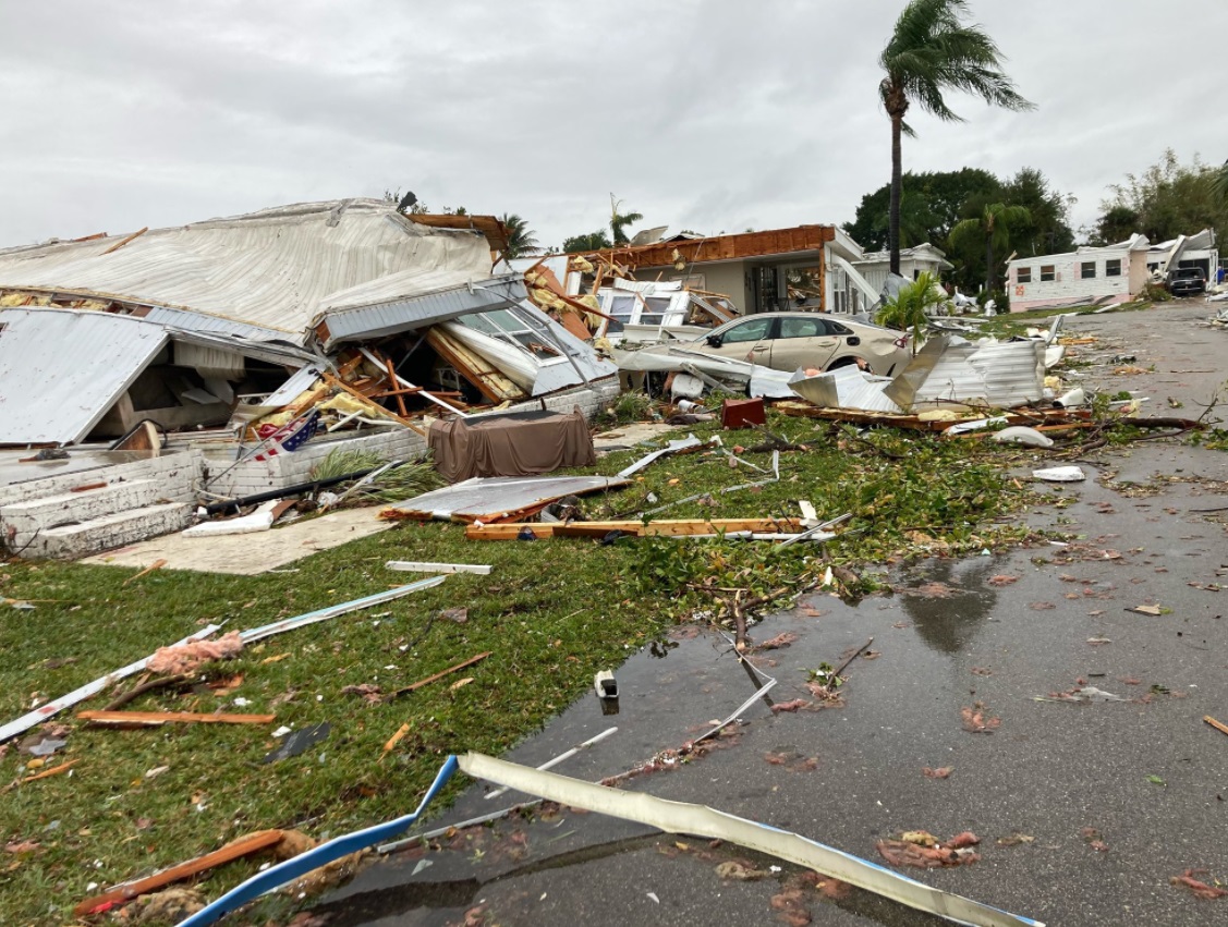 PHOTO Fort Myers Resident Crawled Out Of Completely Destroyed Home Alive At 7AM