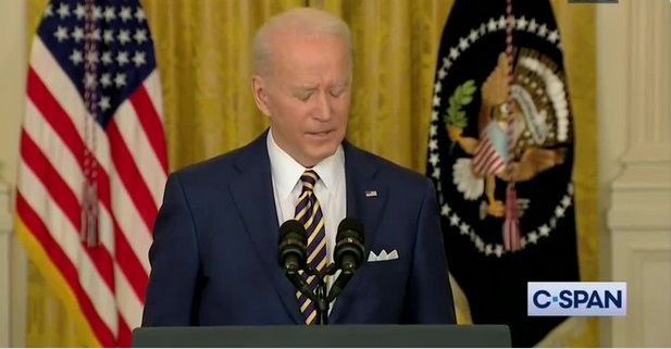 PHOTO Joe Biden Struggling To Process What He Wanted To Say During Speech About Russia Invading Ukraine