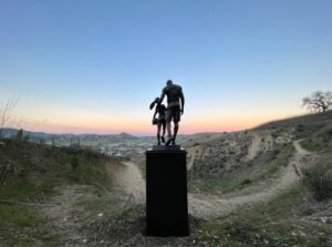 PHOTO Kobe And Gianna Bryant Statue In Calabasas Is 150 Pounds And Made Of Bronze 