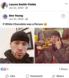 PHOTO Lauren Smith-Fields Liked A Meme Calling Men White Chocolate