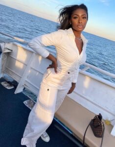 PHOTO Lauren Smith-Fields On A Yacht Out In The Ocean