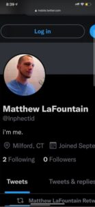 PHOTO Matthew LaFountain Deleted His Twitter Which Revealed He Lives In Milford CT