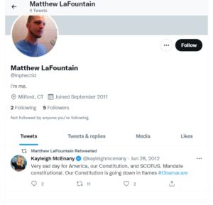 PHOTO Matthew LaFountain Is A Trump Supporter And Agrees With Kayleigh McEnany
