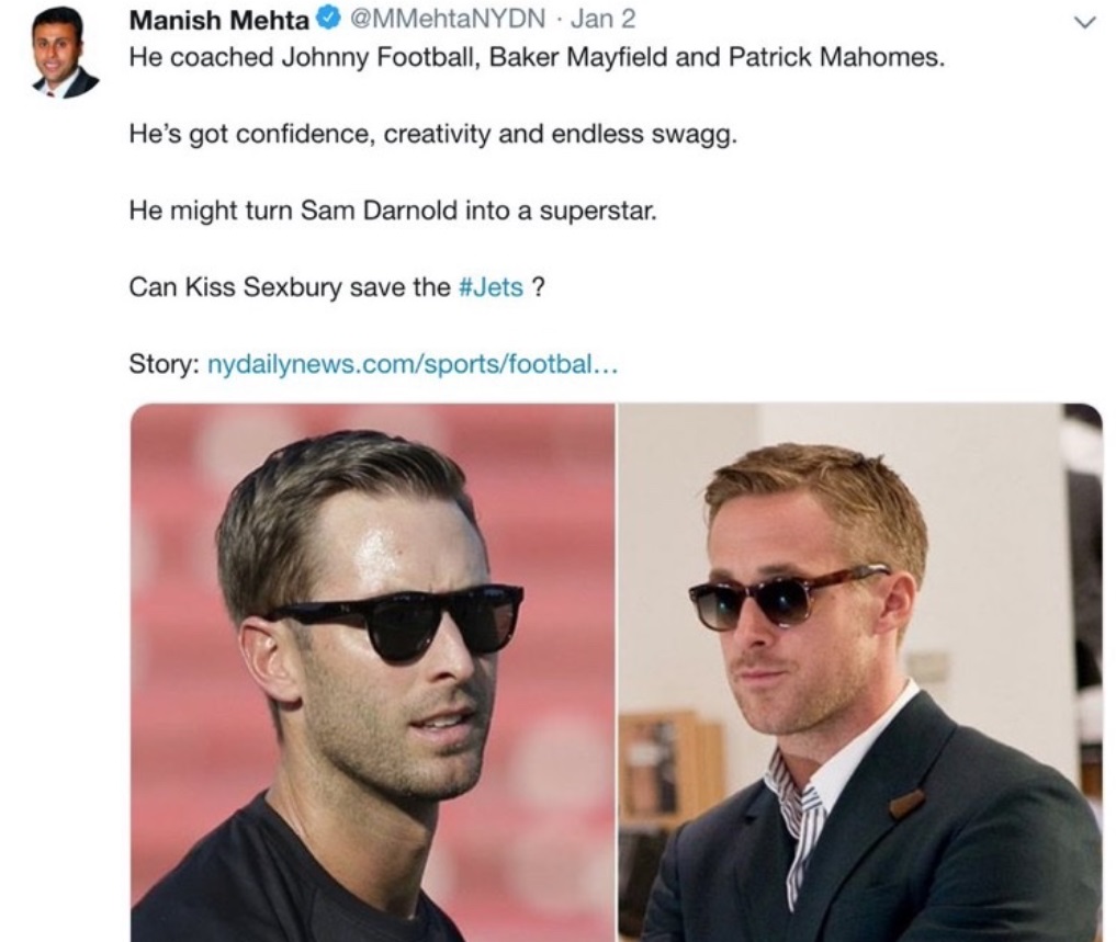 PHOTO New York Daily News Reporter Once Called Kliff Kingsbury Kiss Sexbury