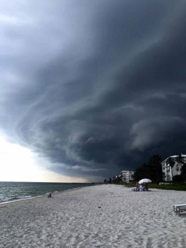 PHOTO Of Dark Skies And Storm Cell From Tornado In Naples Florida