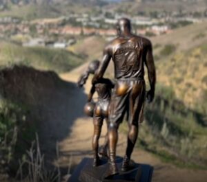 PHOTO Of Kobe Bryant Statue At Spot Of Helicopter Crash In Calabas California
