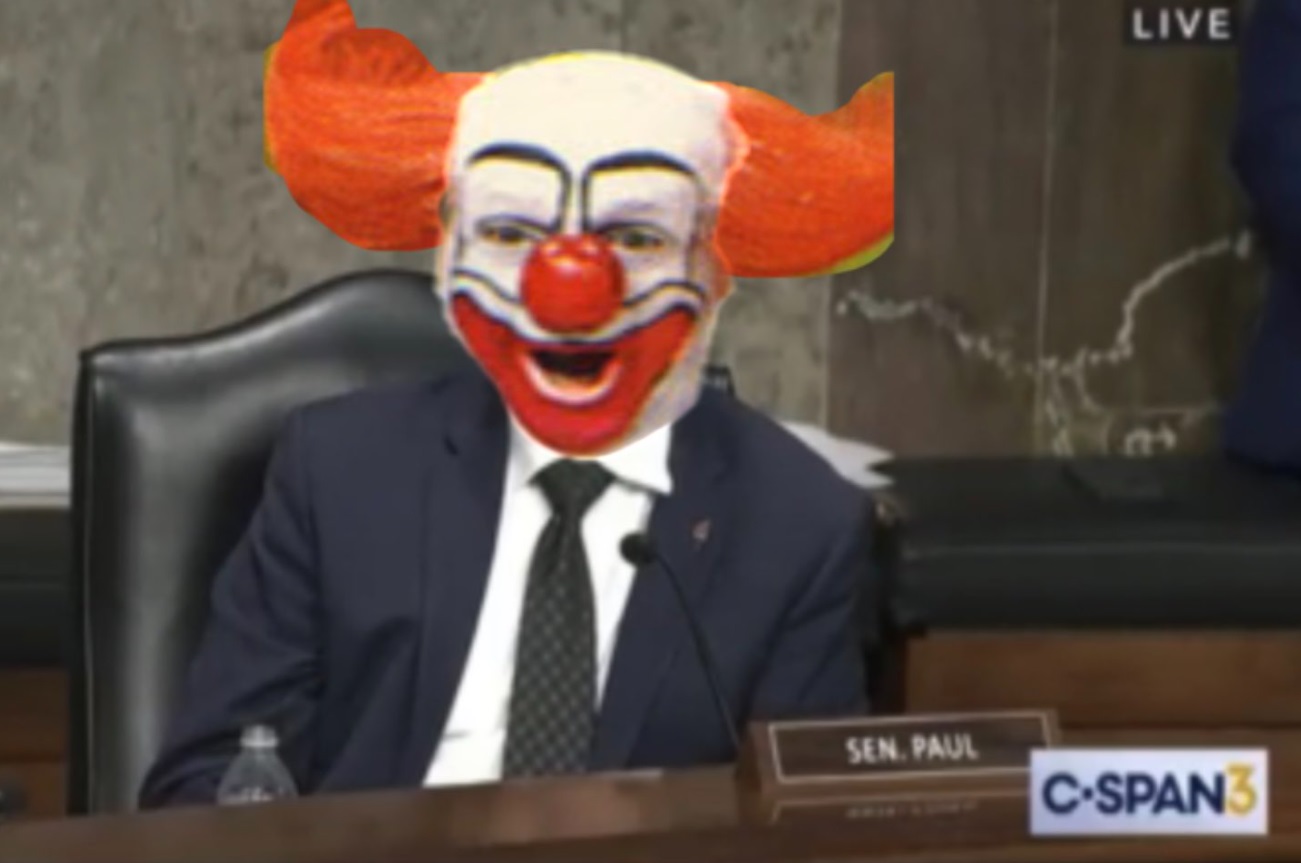 PHOTO Rand Paul Wearing A Clown Costume