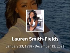 PHOTO Remembering Lauren Smith-Fields January 23rd 1998 To December 12 2021